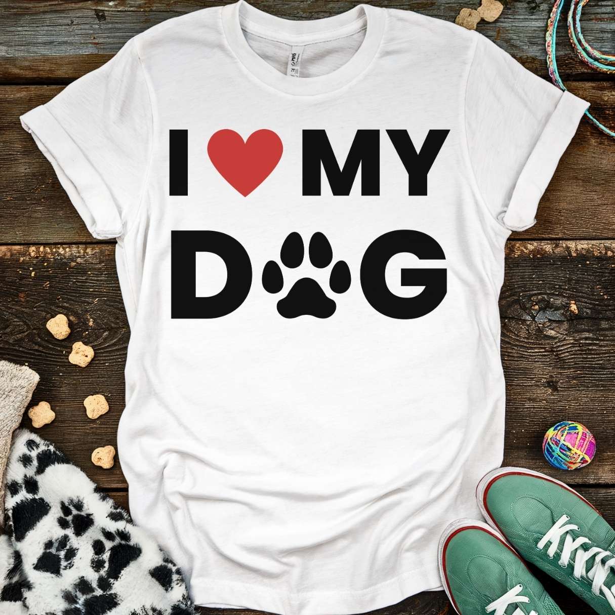 I Love My Dog T-Shirt White / S T-Shirt