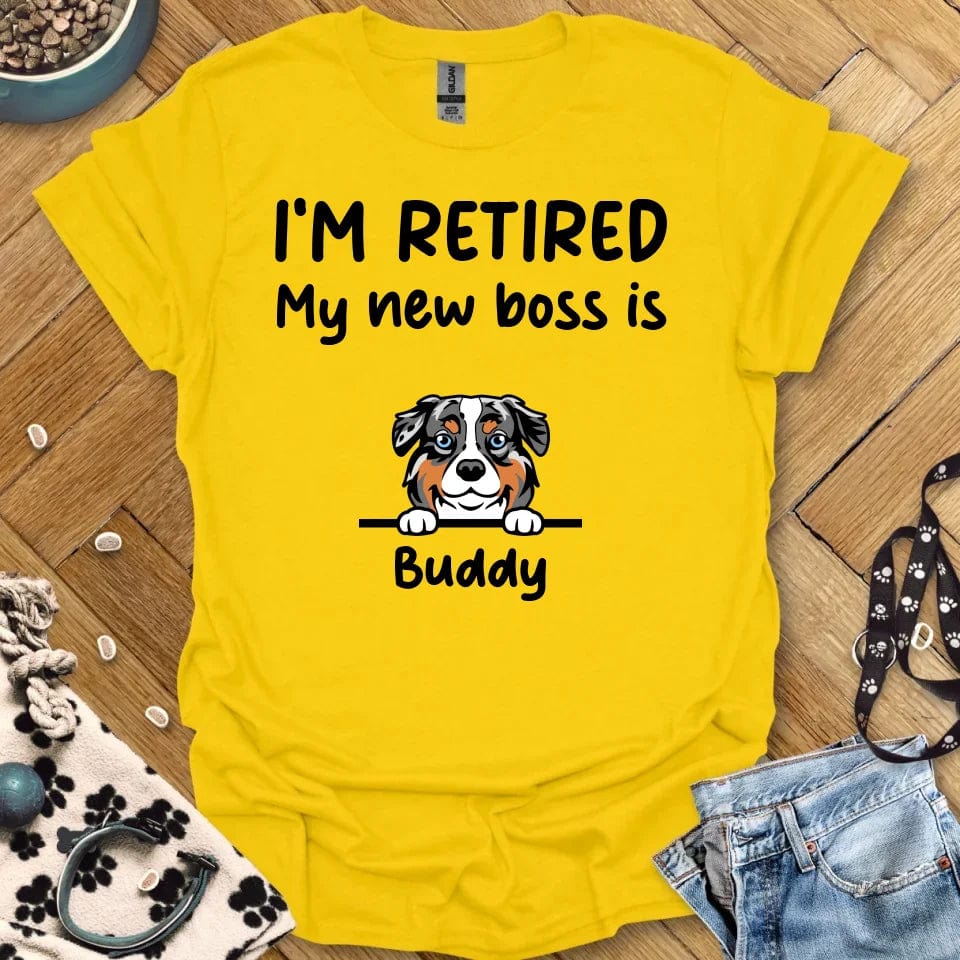 I'm Retired Custom Customizable T-Shirt / Daisy / S Customizer