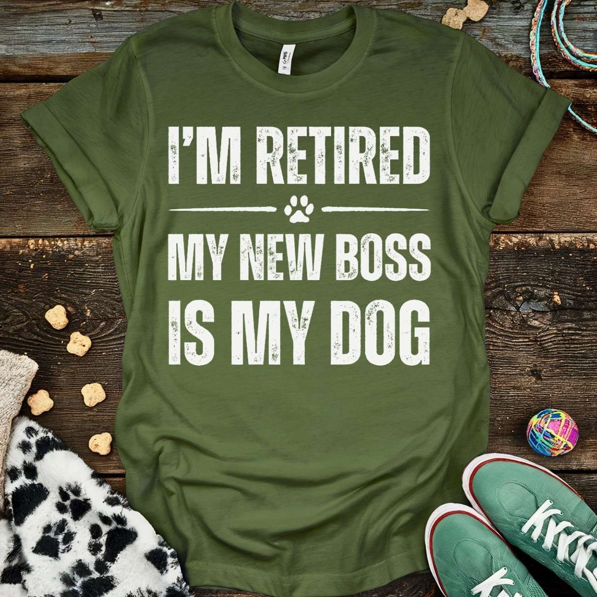 I'm Retired T-Shirt Military Green / S T-Shirt