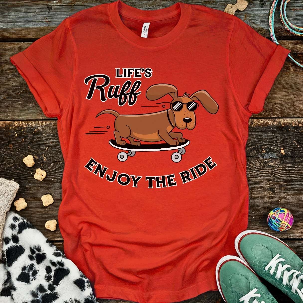 Life's Ruff T-Shirt Red / S T-Shirt