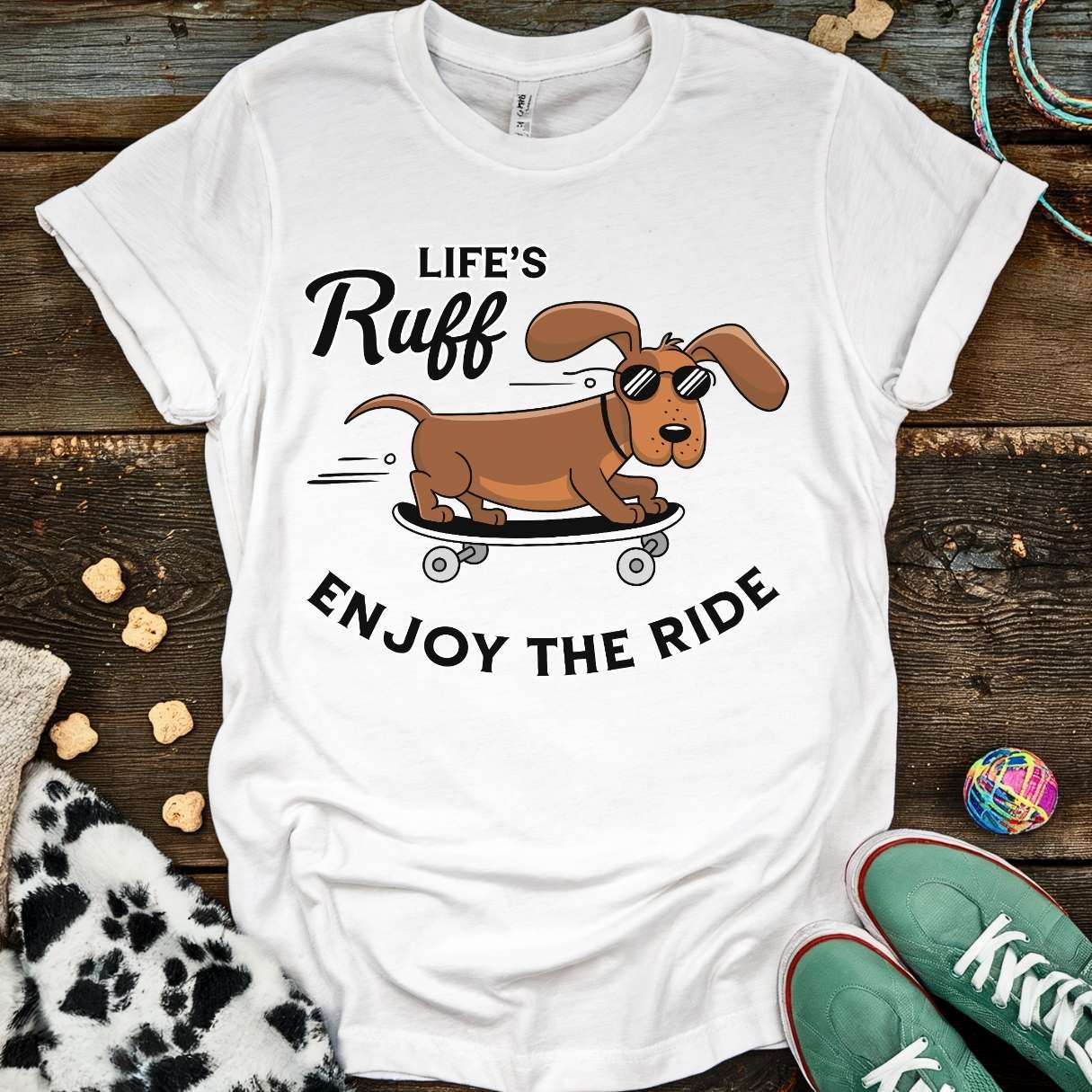 Life's Ruff T-Shirt White / S T-Shirt