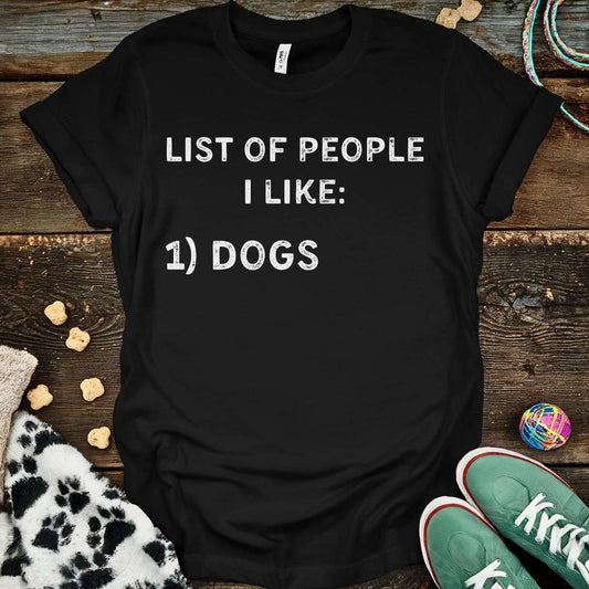 List Of People T-Shirt Black / S T-Shirt