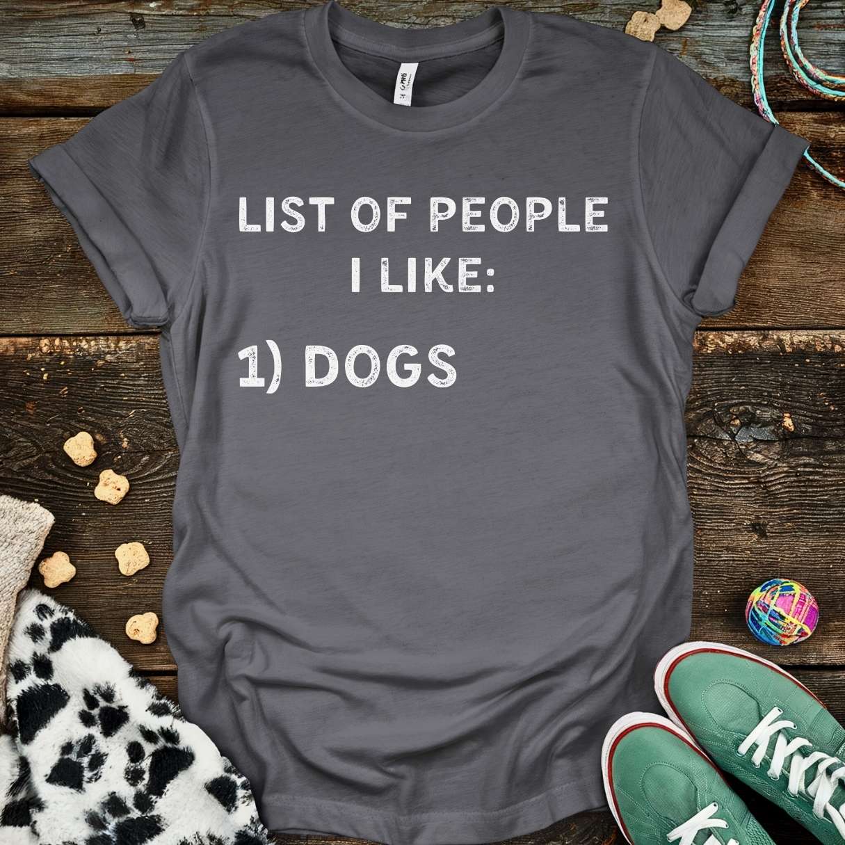 List Of People T-Shirt Charcoal / S T-Shirt