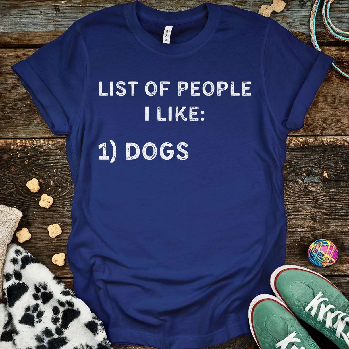 List Of People T-Shirt Navy / S T-Shirt