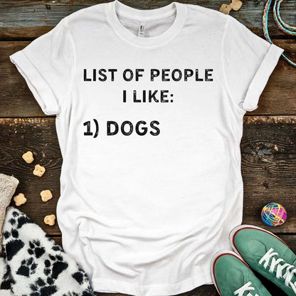 List Of People T-Shirt White / S T-Shirt