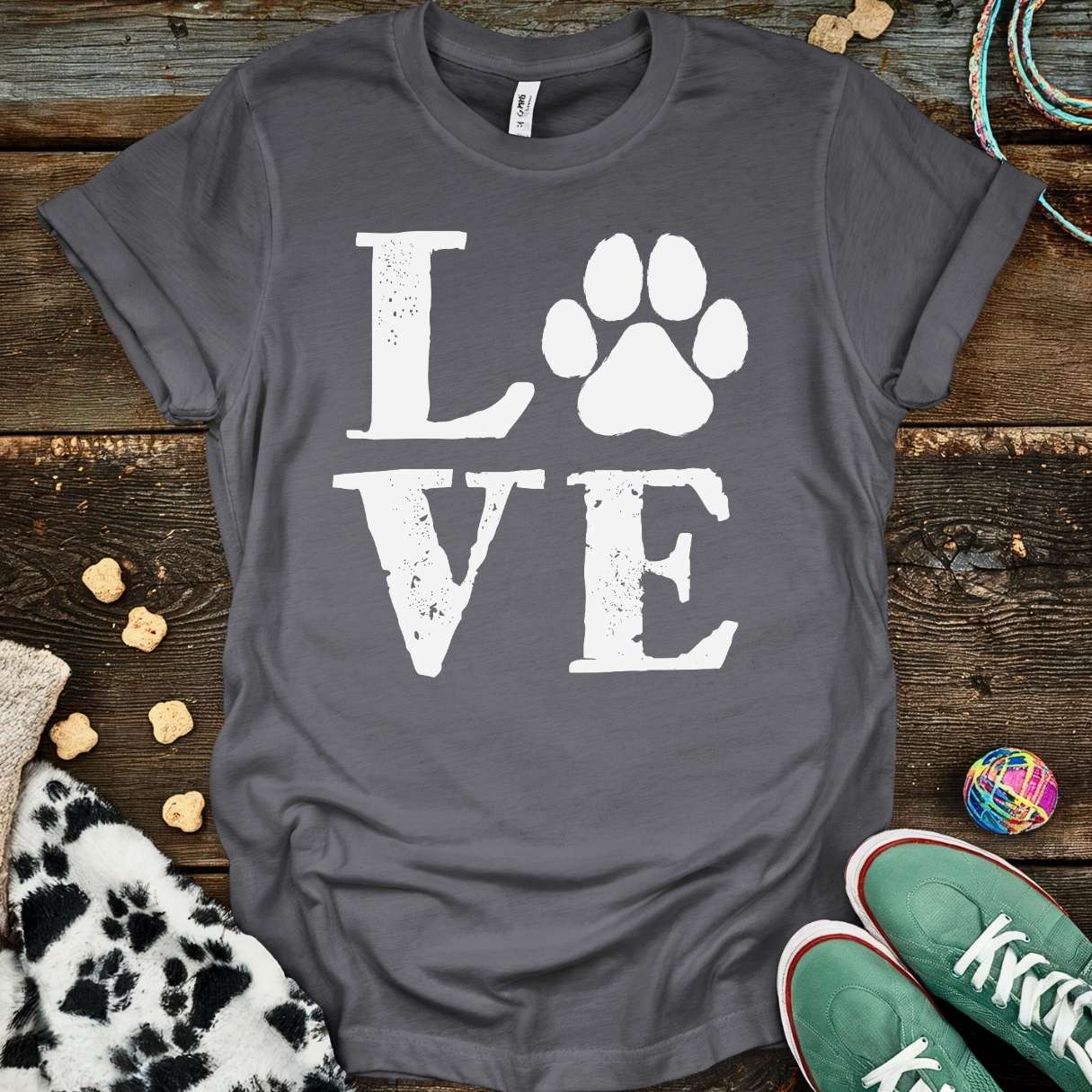 Love Paw T-Shirt Charcoal / S T-Shirt