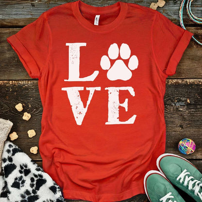 Love Paw T-Shirt Red / S T-Shirt