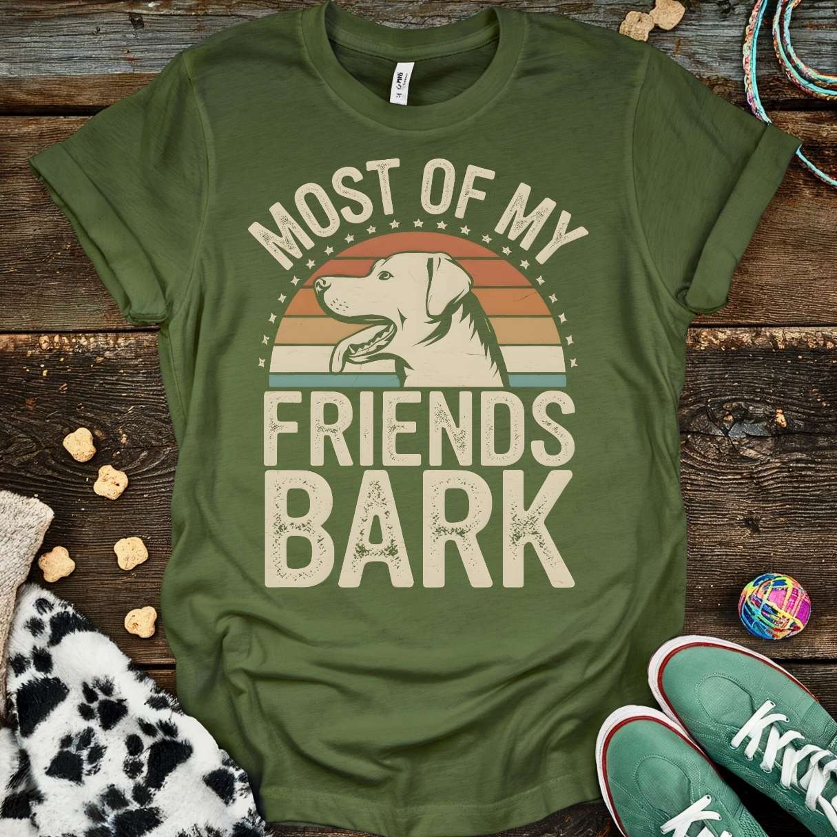 Most Of My Friends T-Shirt Military Green / S T-Shirt