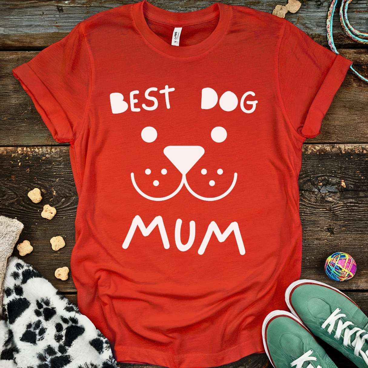 Mum Doodle T-Shirt Red / S T-Shirt