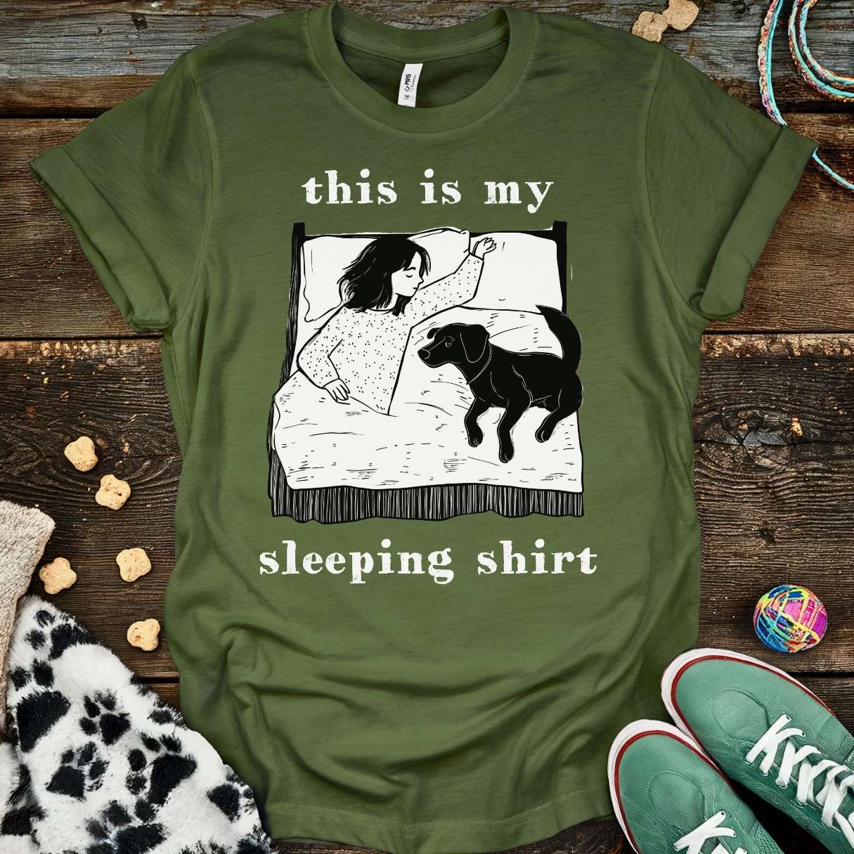 My Sleeping T-Shirt Military Green / S T-Shirt