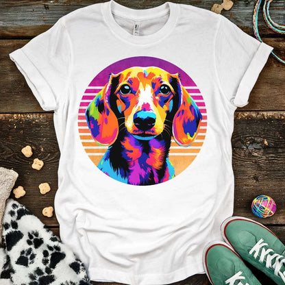 Neon Dachshund T-Shirt White / S T-Shirt