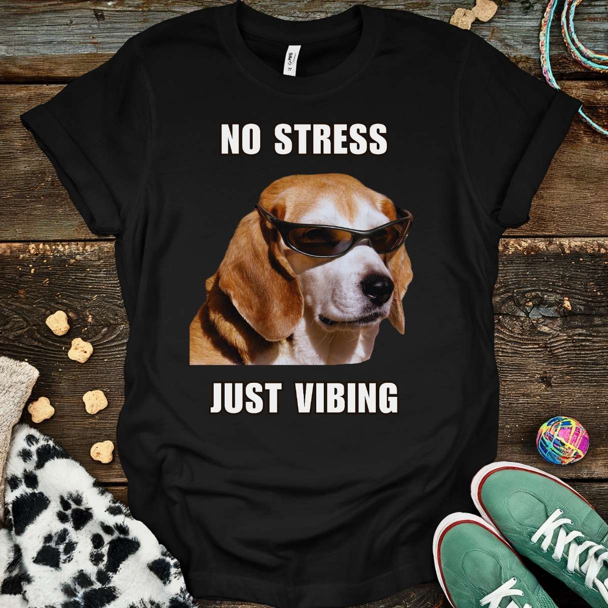 No Stress T-Shirt Black / S T-Shirt