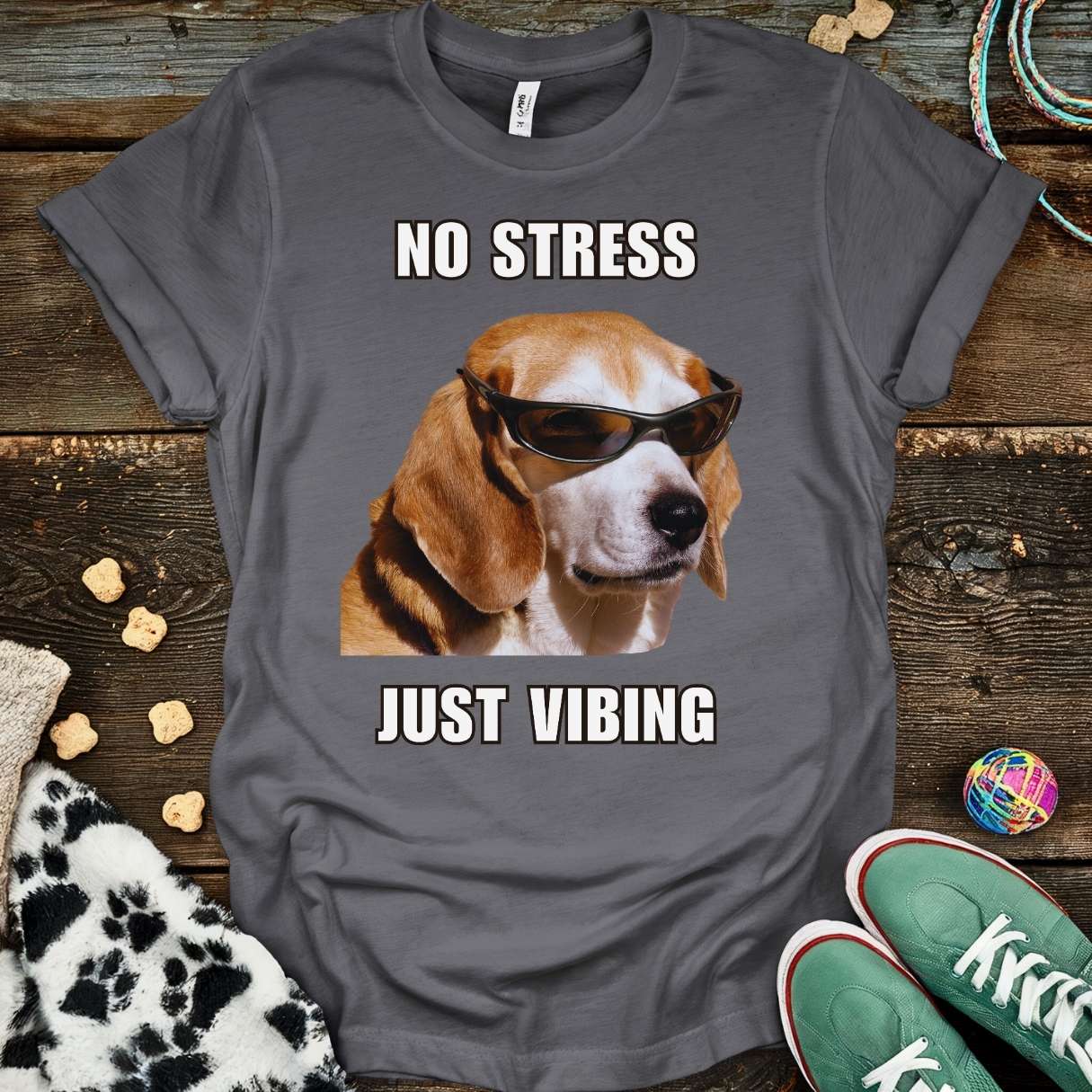 No Stress T-Shirt Charcoal / S T-Shirt