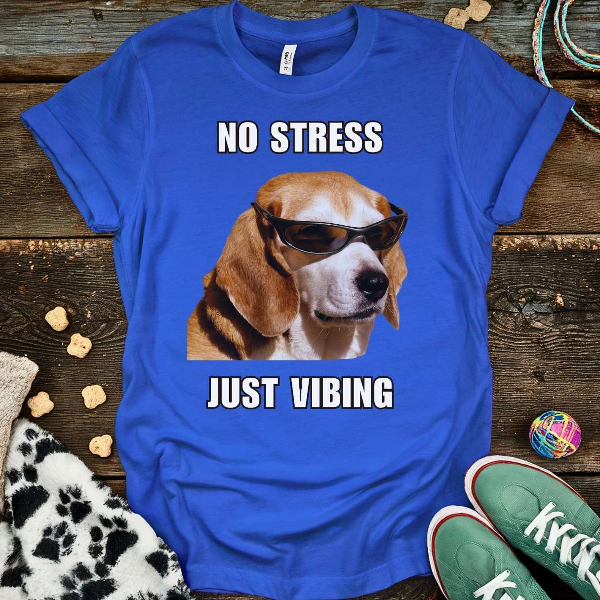 No Stress T-Shirt Royal / S T-Shirt