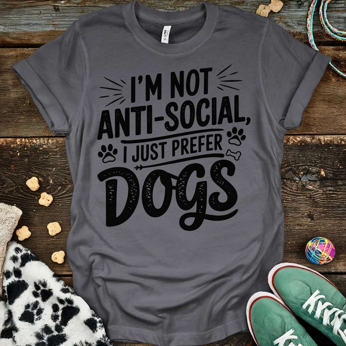 Not Anti-Social T-Shirt Charcoal / S T-Shirt