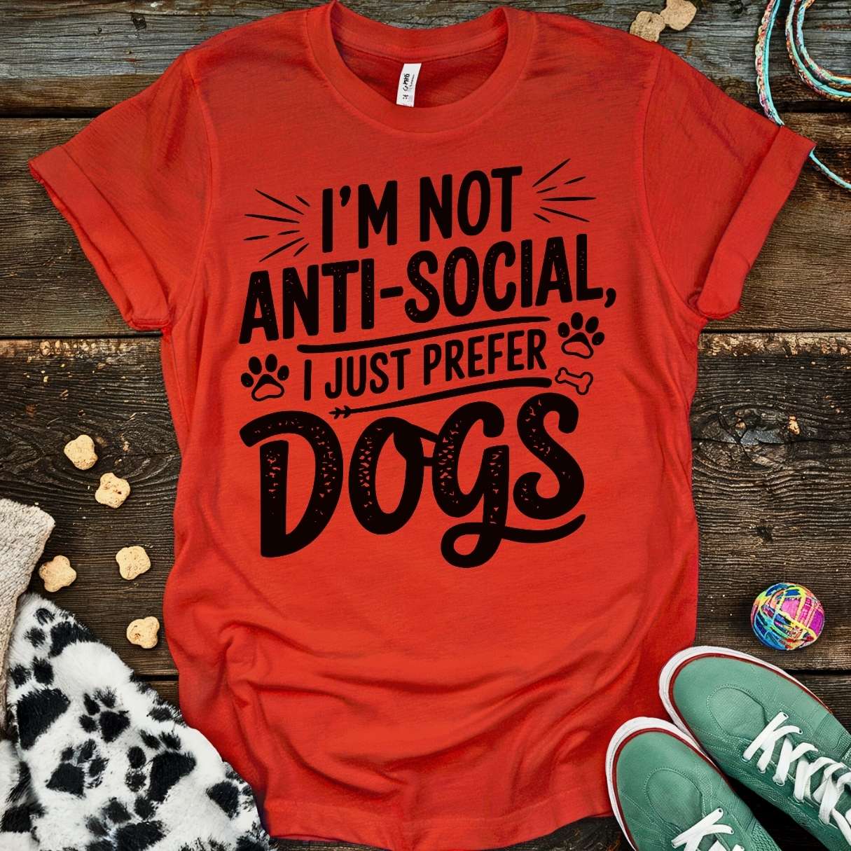 Not Anti-Social T-Shirt Red / S T-Shirt