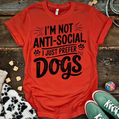 Not Anti-Social T-Shirt Red / S T-Shirt