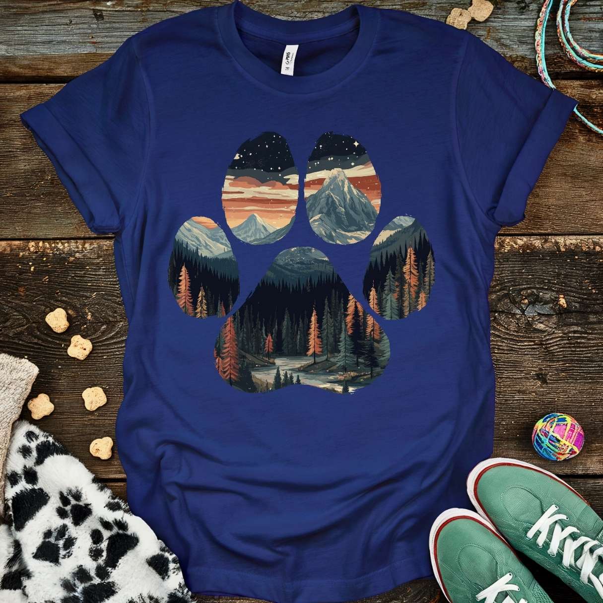 Outdoor Paw - Fall T-Shirt Navy / S T-Shirt