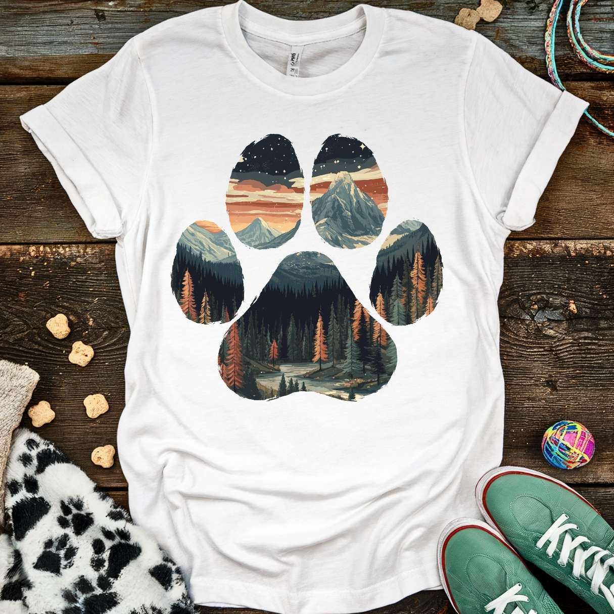 Outdoor Paw - Fall T-Shirt White / S T-Shirt