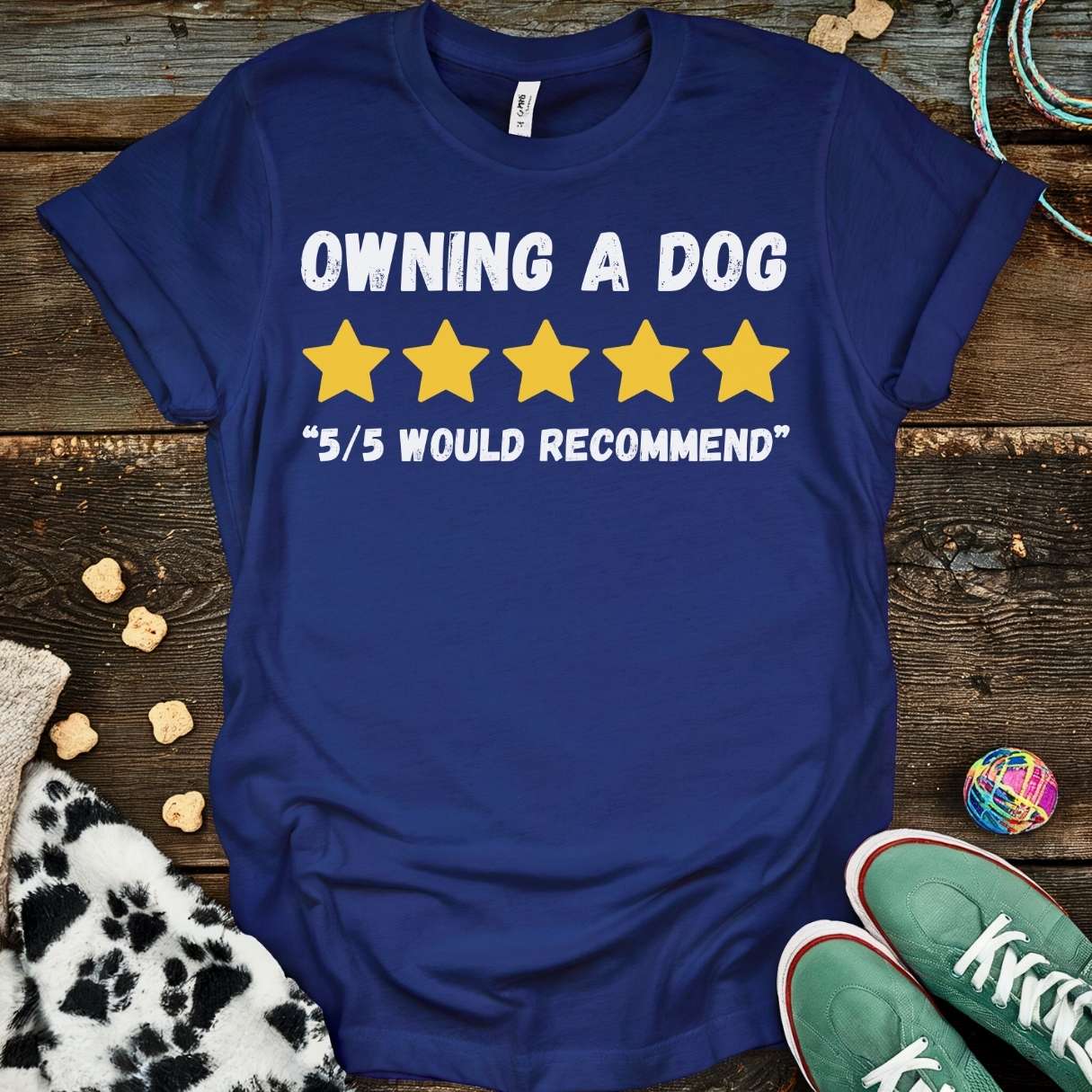 Owning A Dog T-Shirt Navy / S T-Shirt