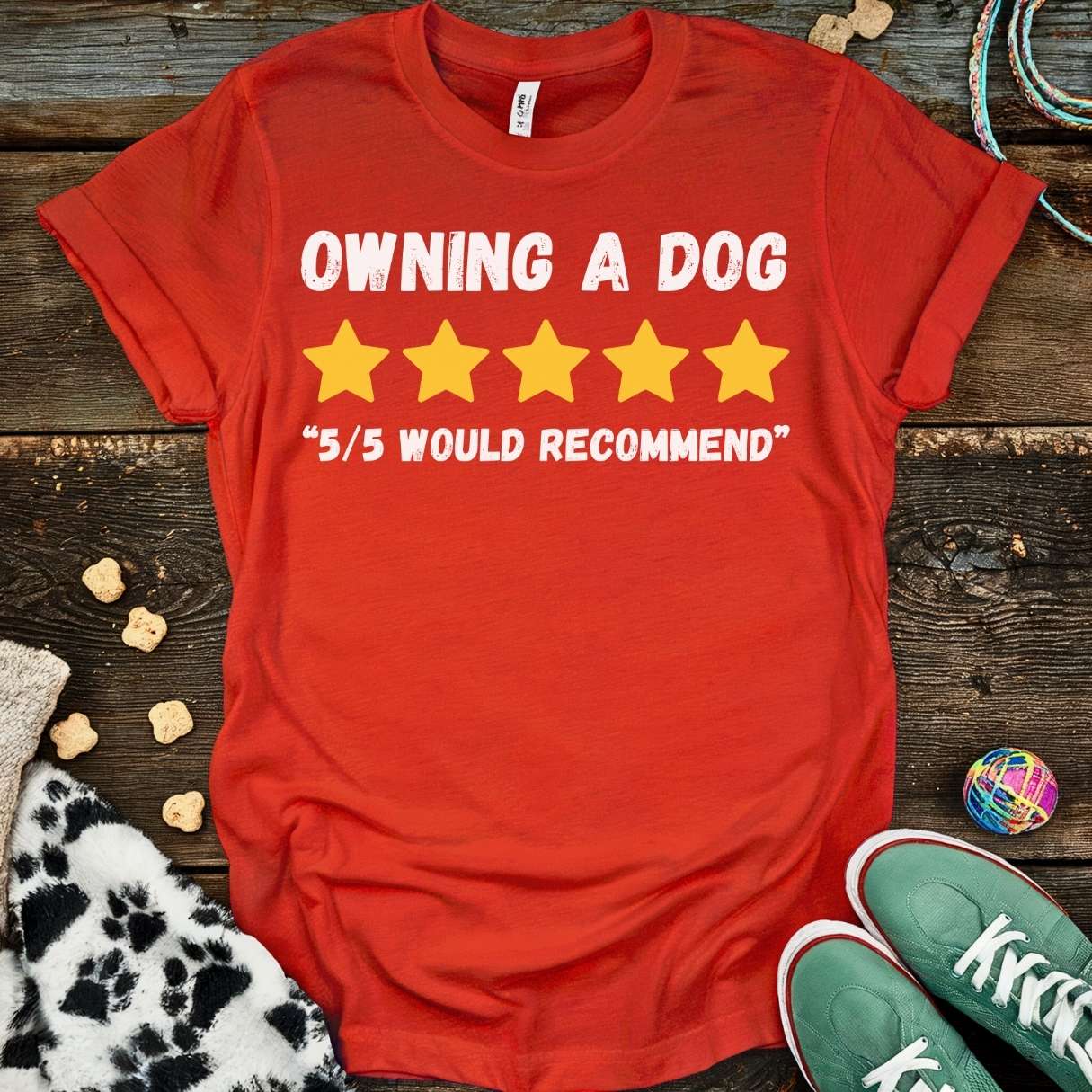 Owning A Dog T-Shirt Red / S T-Shirt