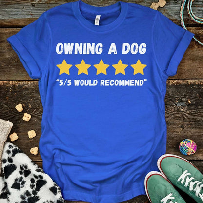 Owning A Dog T-Shirt Royal / S T-Shirt