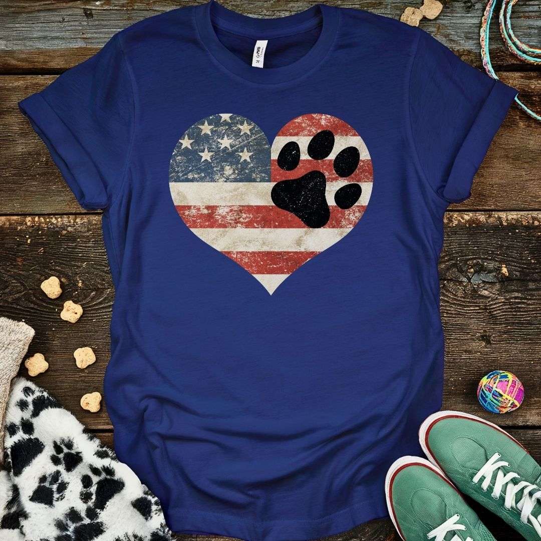 Paw Flag T-Shirt Navy / S T-Shirt