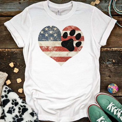 Paw Flag T-Shirt White / S T-Shirt