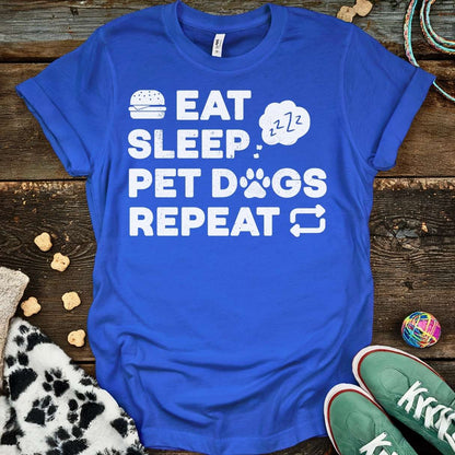 Pet Dogs Repeat T-Shirt Royal / S T-Shirt