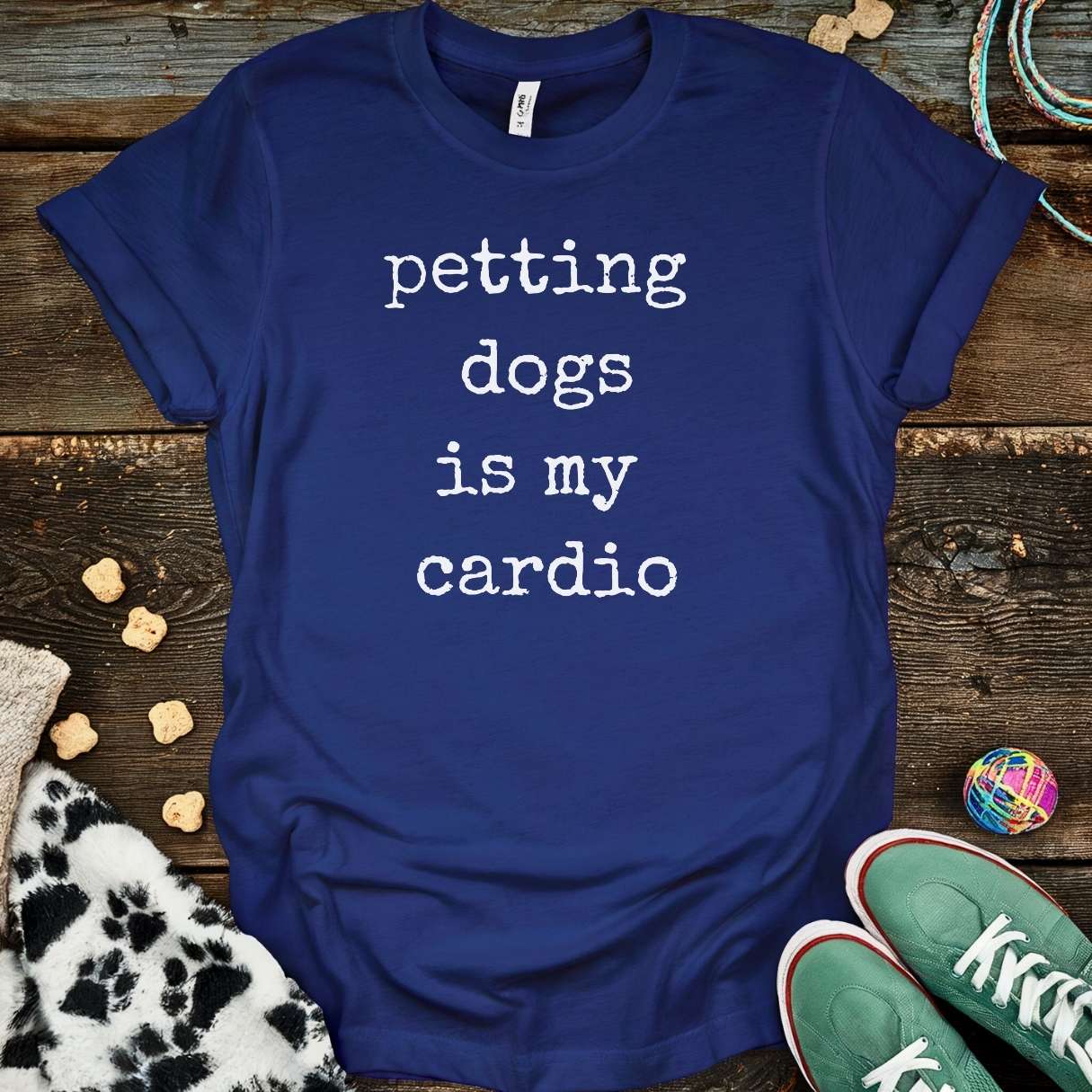 Petting Dogs T-Shirt Navy / S T-Shirt