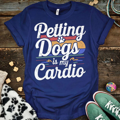 Petting Dogs Vintage T-Shirt Navy / S T-Shirt