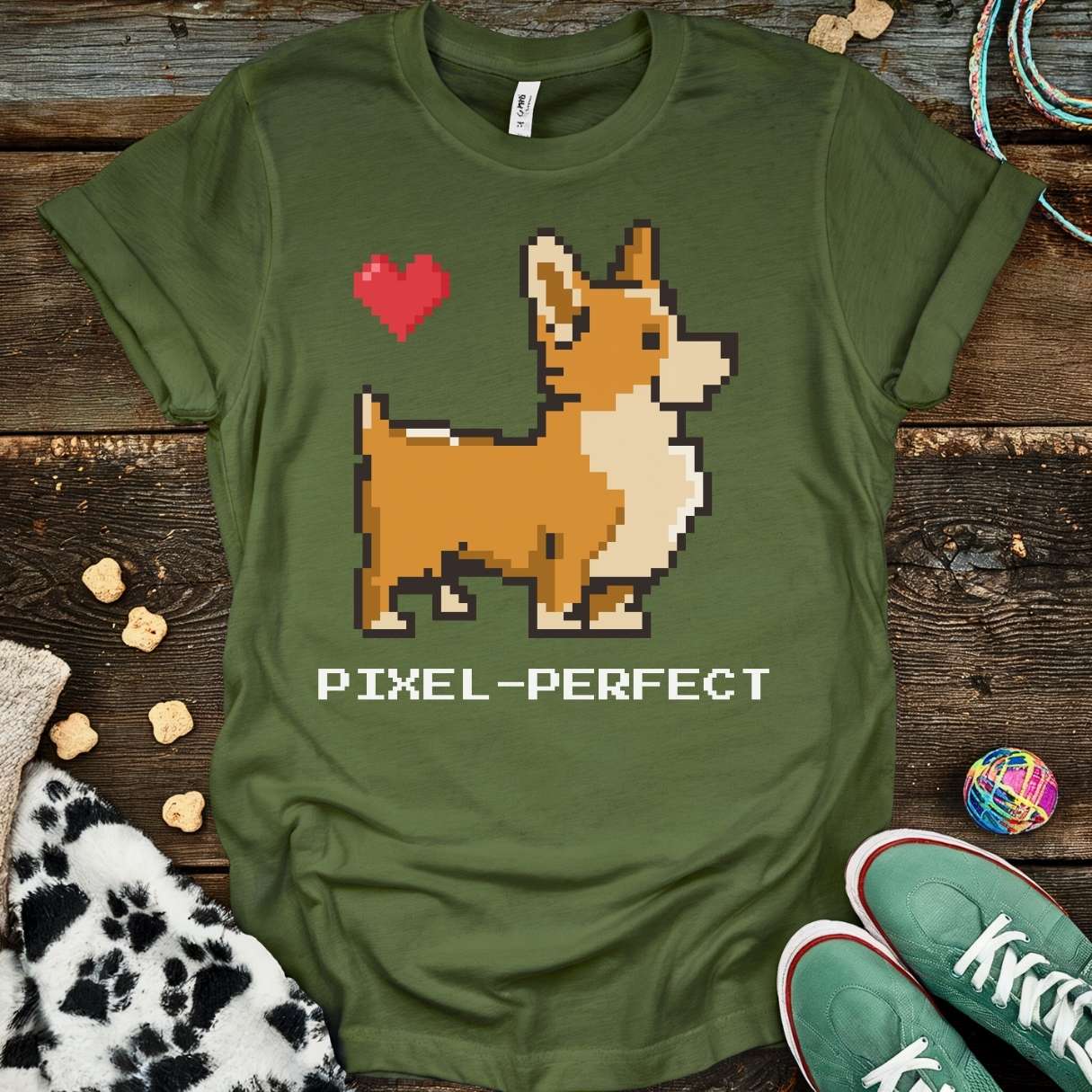 Pixel Perfect T-Shirt Military Green / S T-Shirt