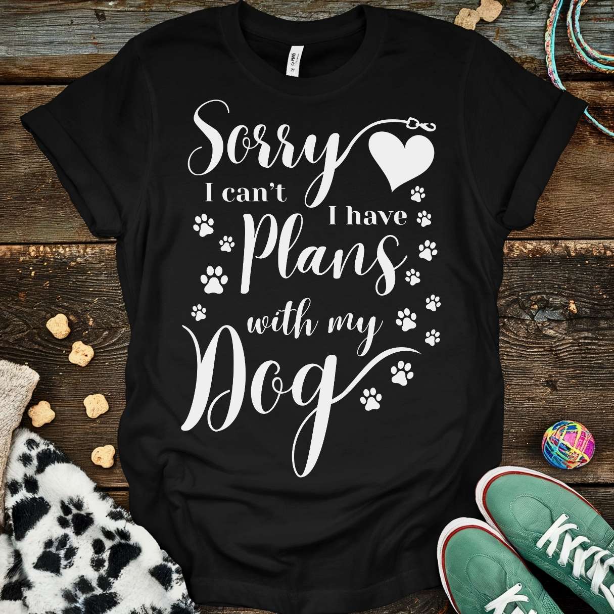 Plans With My Dog T-Shirt Black / S T-Shirt