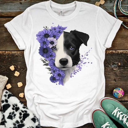 Purple Flower T-Shirt White / S T-Shirt