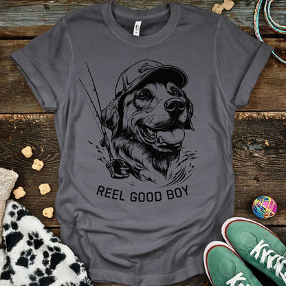 Reel Good Boy T-Shirt Charcoal / S T-Shirt