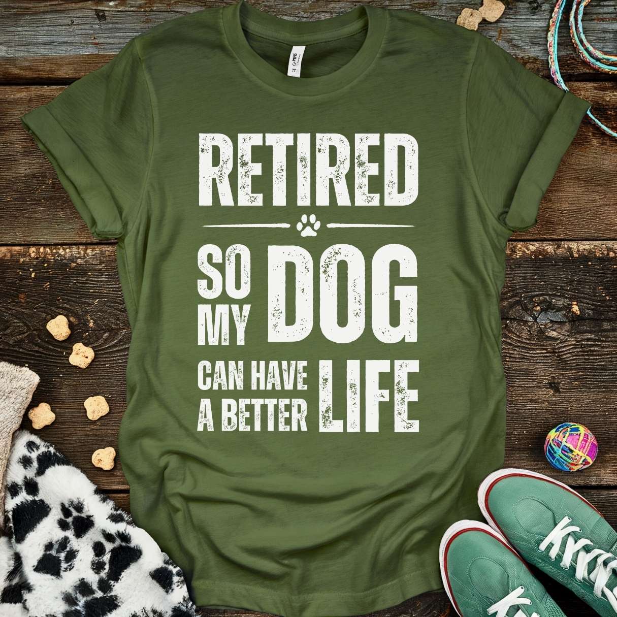 Retired Better Life T-Shirt Military Green / S T-Shirt