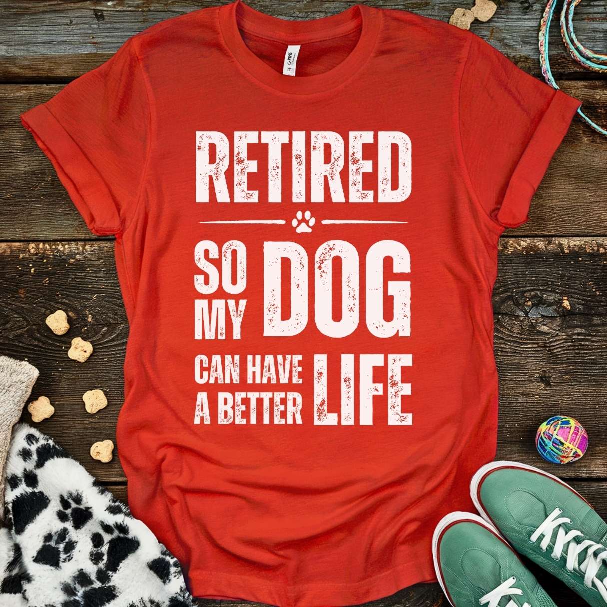 Retired Better Life T-Shirt Red / S T-Shirt