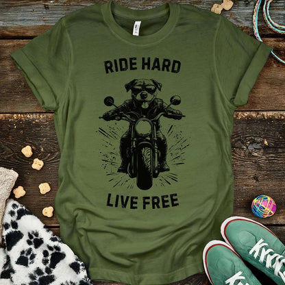 Ride Hard T-Shirt Military Green / S T-Shirt