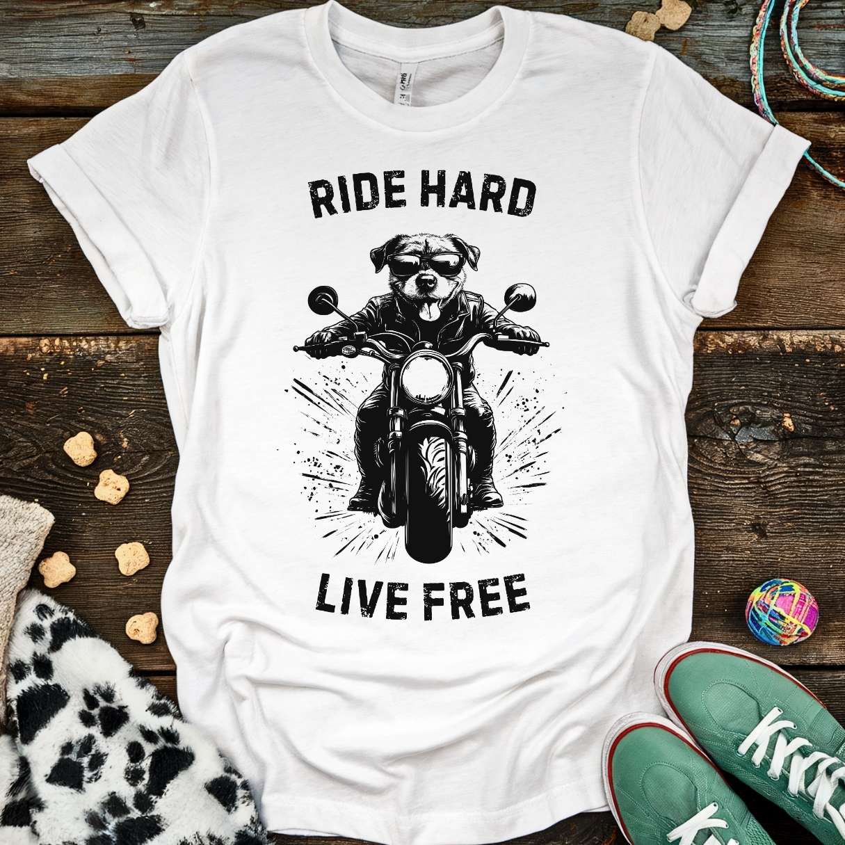 Ride Hard T-Shirt White / S T-Shirt