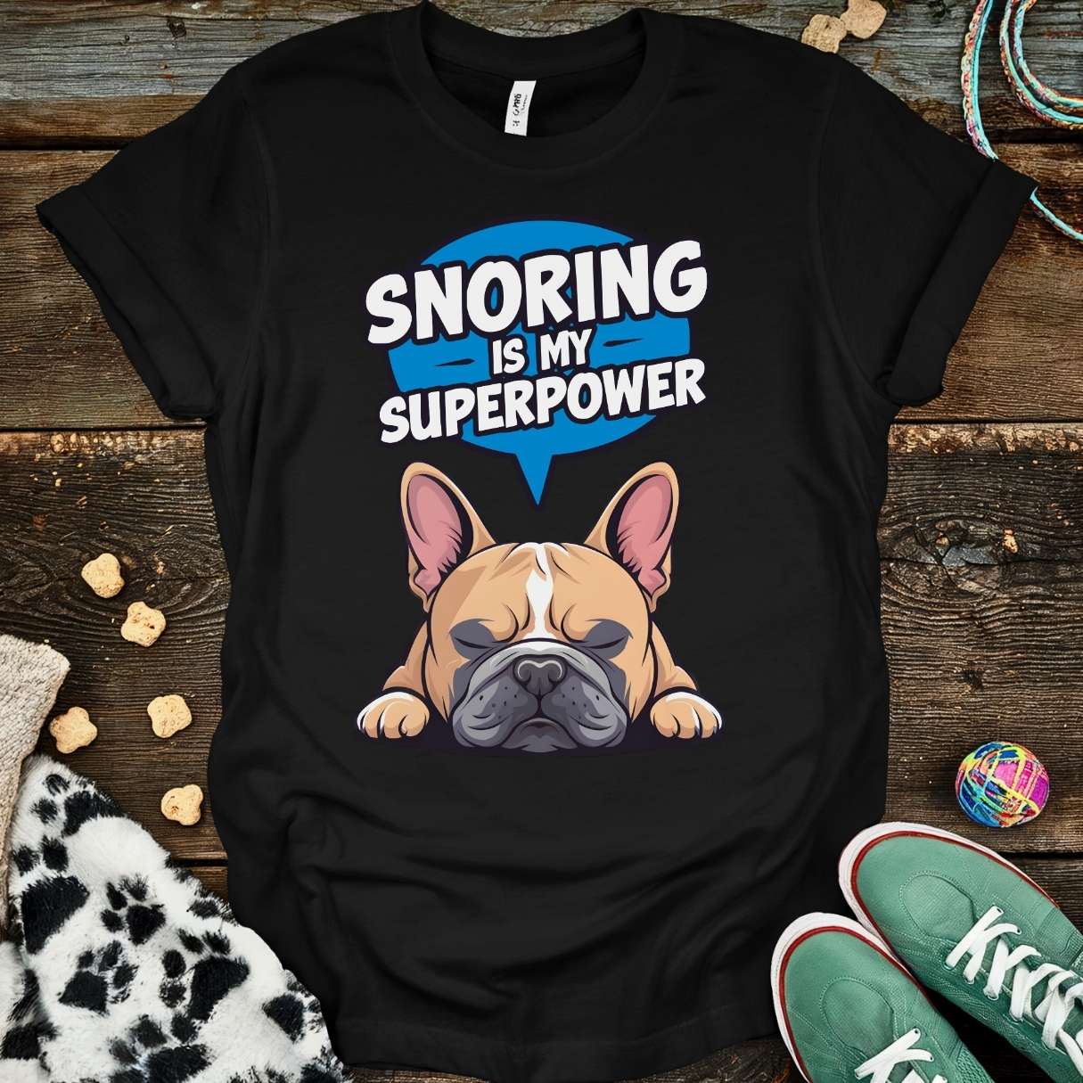 Snoring Superpower T-Shirt Black / S T-Shirt