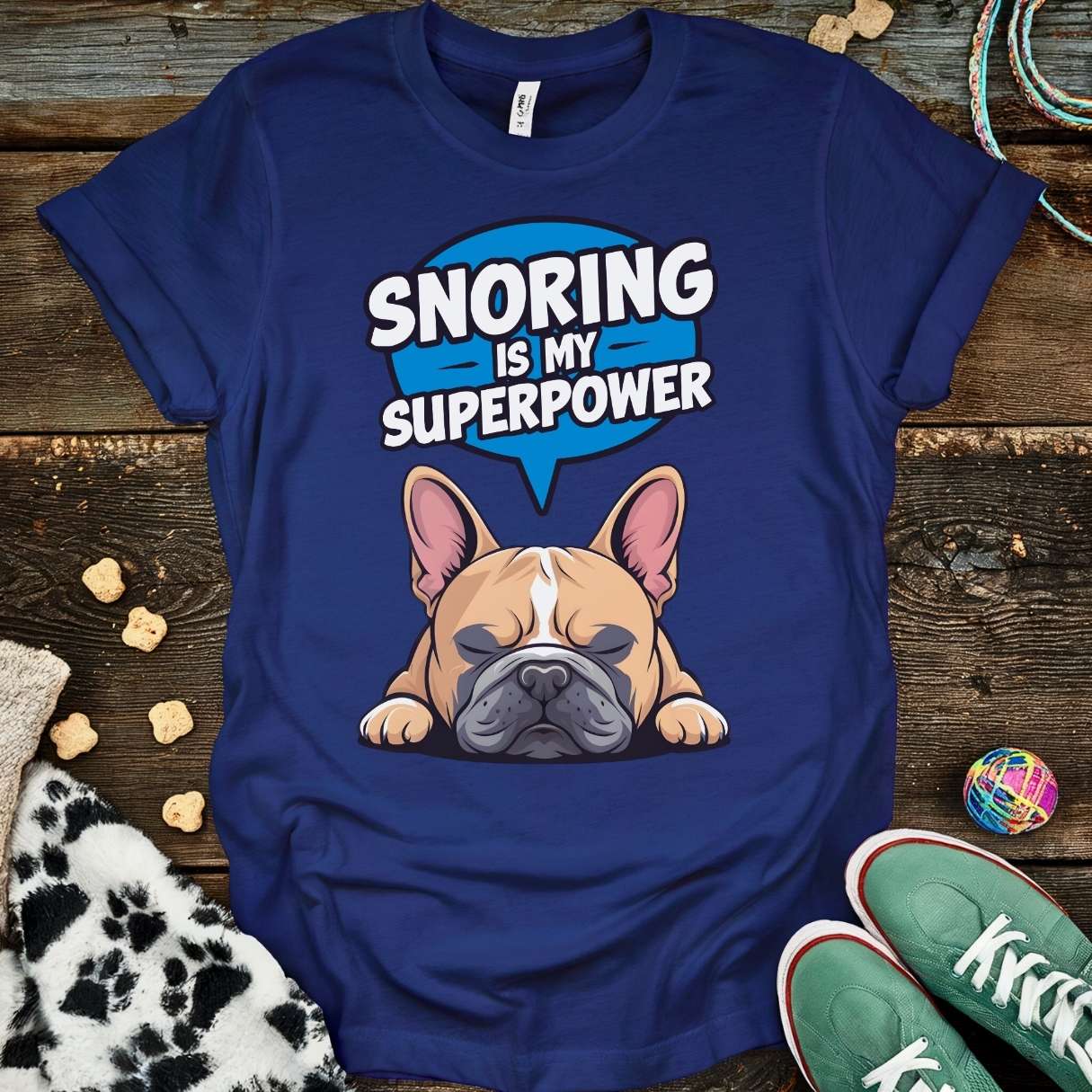 Snoring Superpower T-Shirt Navy / S T-Shirt