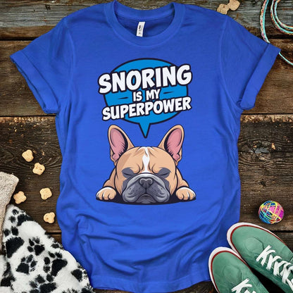 Snoring Superpower T-Shirt Royal / S T-Shirt