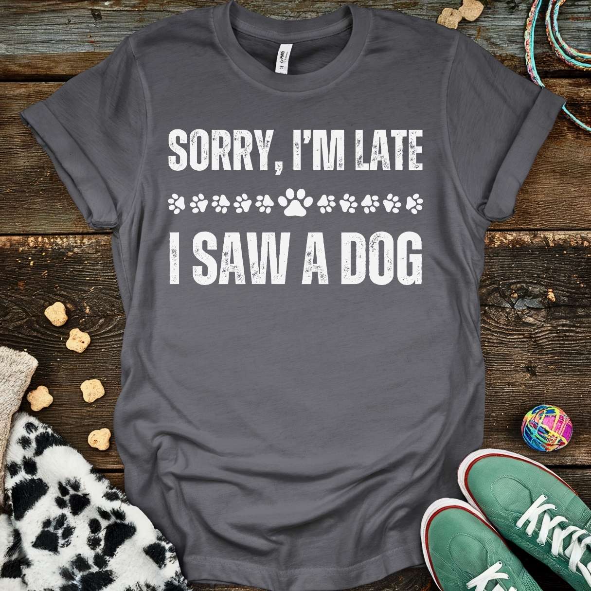 Sorry I'm Late T-Shirt Charcoal / S T-Shirt