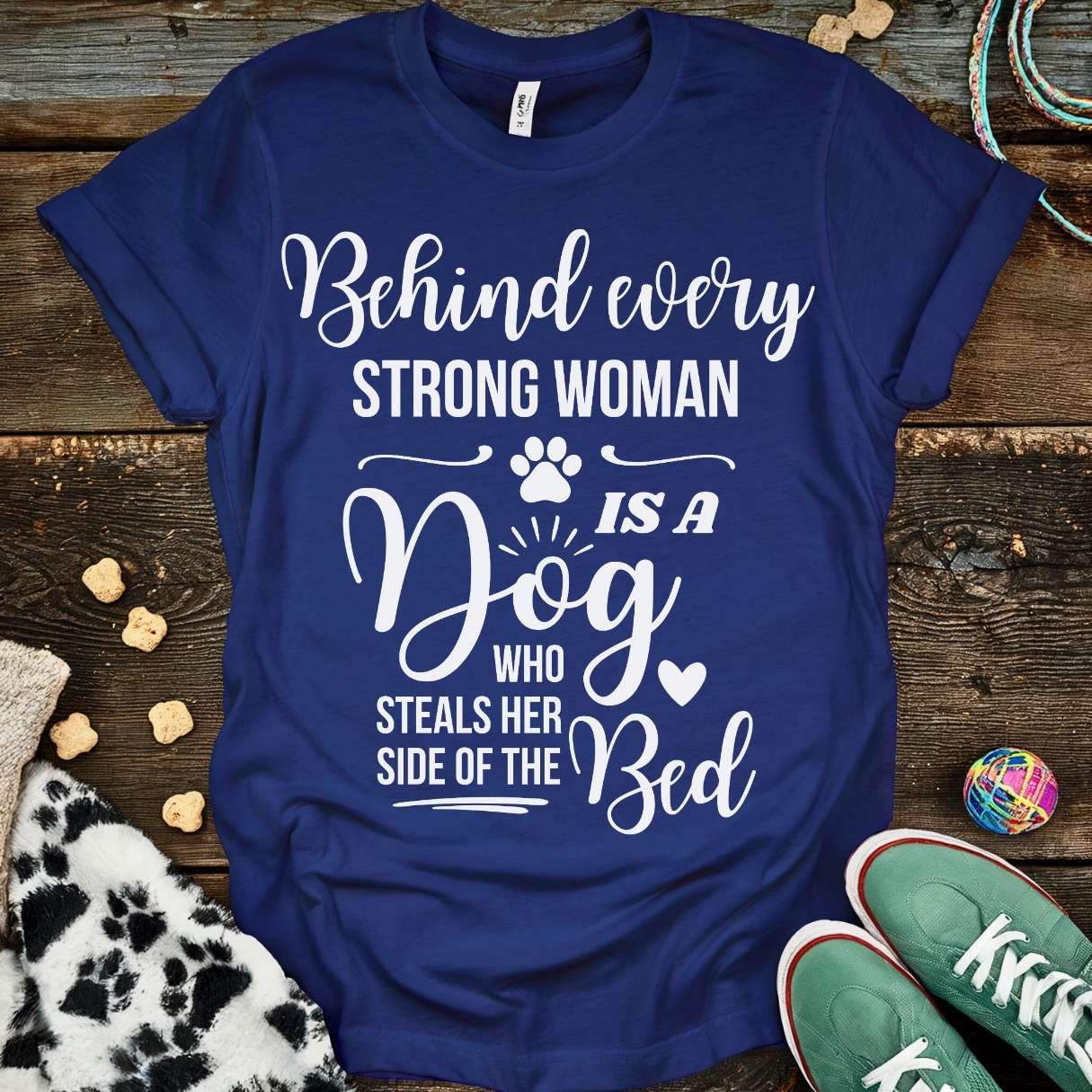 Strong Woman T-Shirt Navy / S T-Shirt