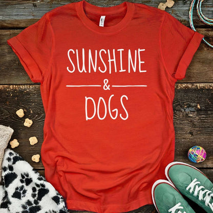 Sunshine & Dogs T-Shirt Red / S T-Shirt