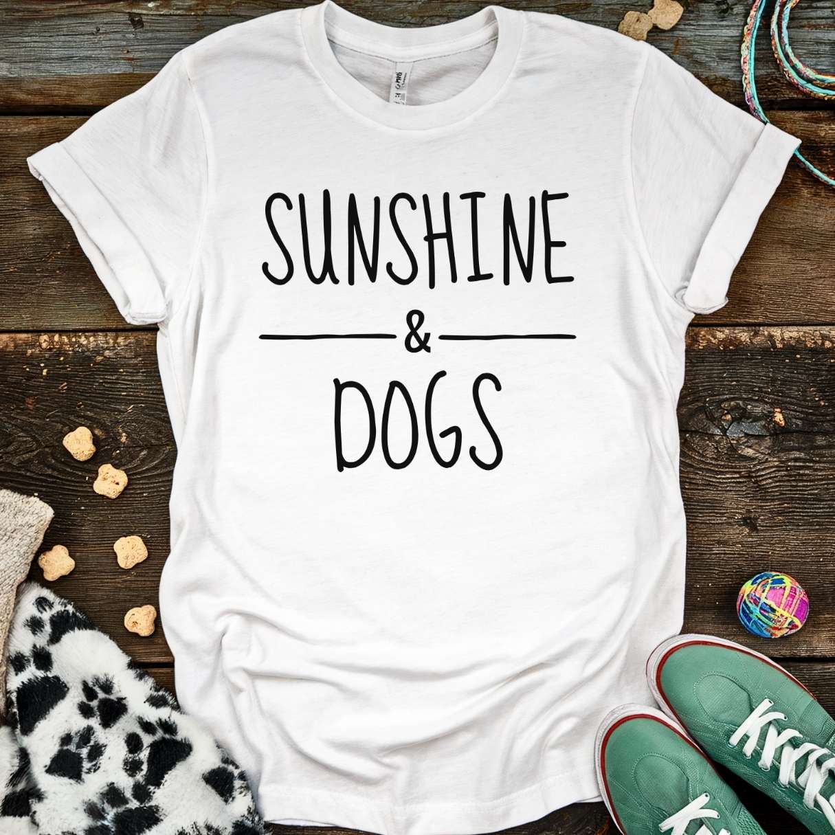 Sunshine & Dogs T-Shirt White / S T-Shirt