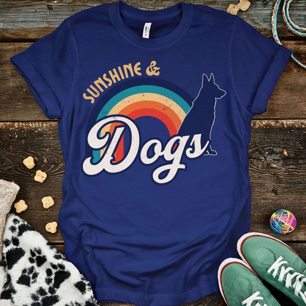 Sunshine Retro T-Shirt Navy / S T-Shirt