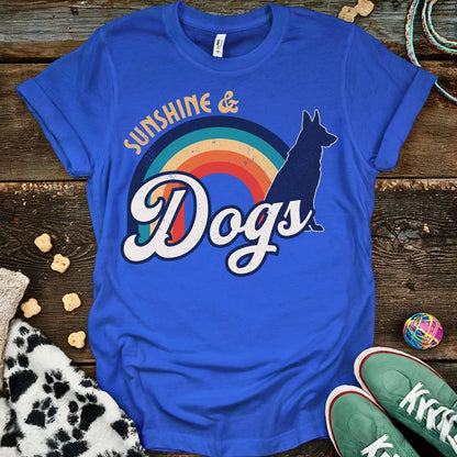 Sunshine Retro T-Shirt Royal / S T-Shirt