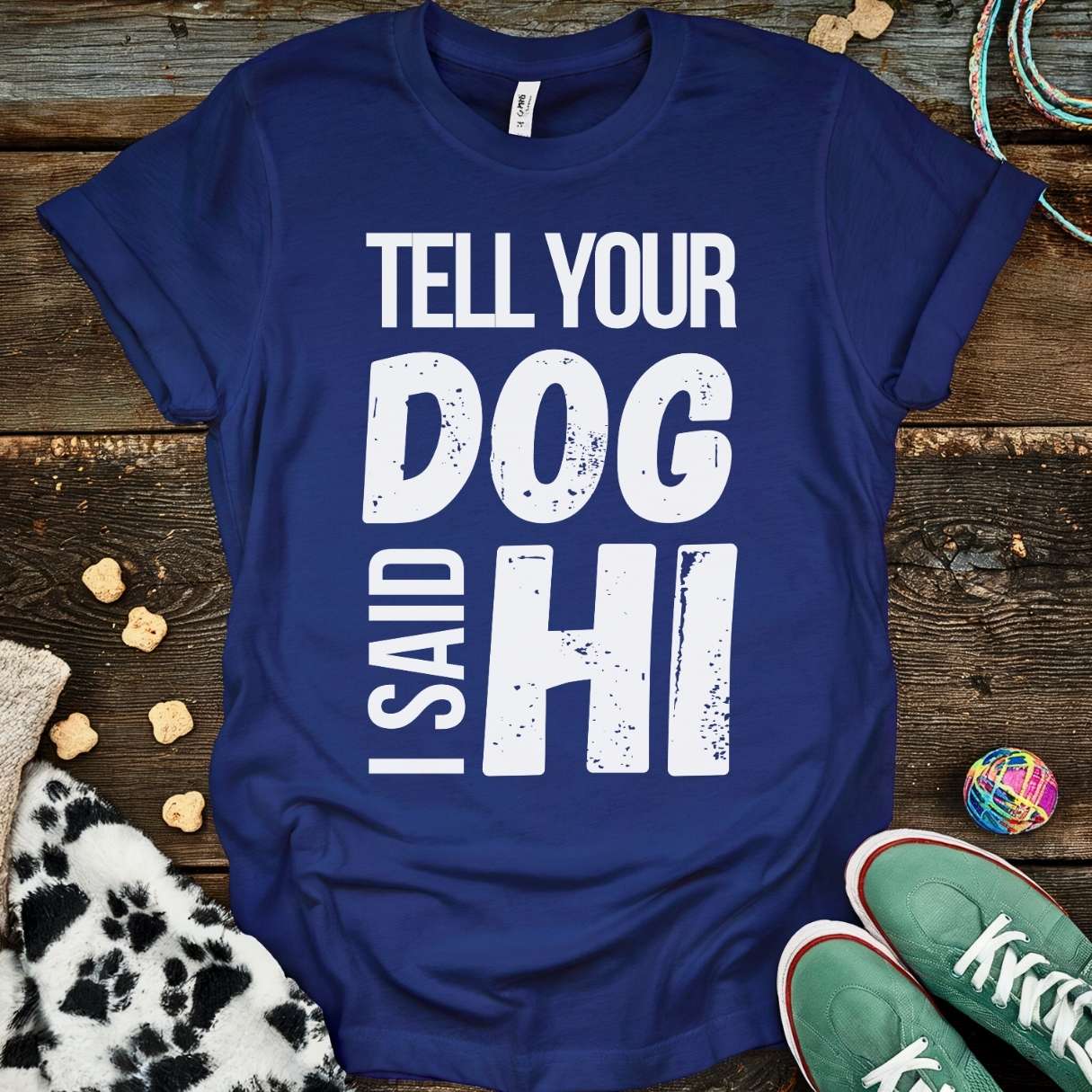 Tell Your Dog T-Shirt Navy / S T-Shirt