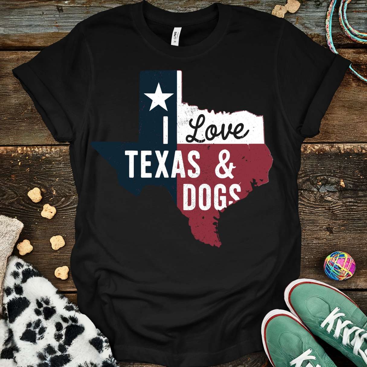 Texas & Dogs T-Shirt Black / S T-Shirt